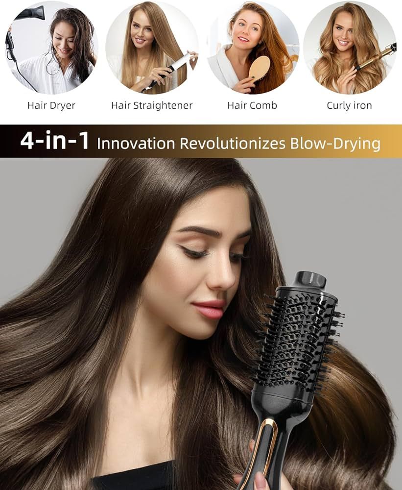 7MAGIC Blow Dryer Brush, 1200W Hair Dryer Brush Blow Dryer for Women, One Step Volumizer and Styl... | Amazon (US)