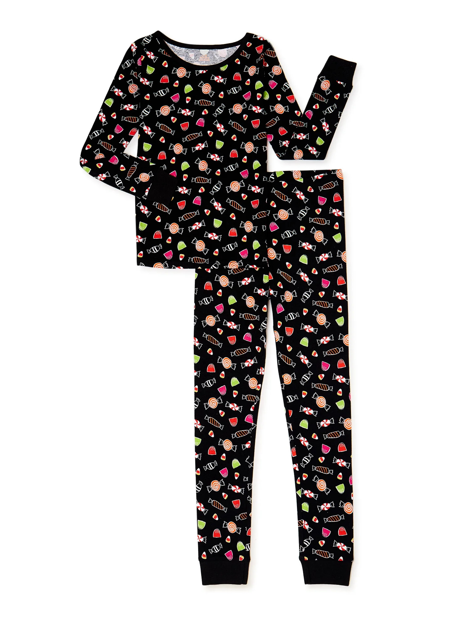 Girls Halloween Pajama Sleep Set, 2-Piece, Sizes 4-10 | Walmart (US)