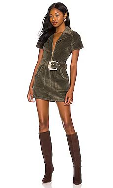 Show Me Your Mumu Outlaw Dress in Green Corduroy from Revolve.com | Revolve Clothing (Global)