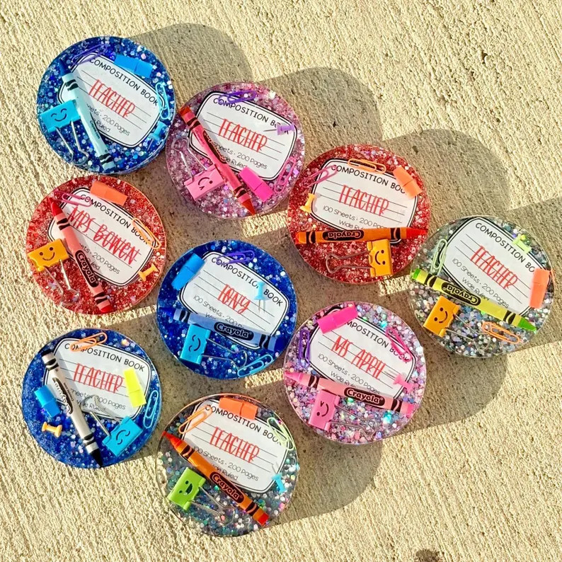 Teacher Coaster, Teacher Appreciation Gifts, Teacher Epoxy Resin Coasters, Teacher Must Haves, Pa... | Etsy (US)