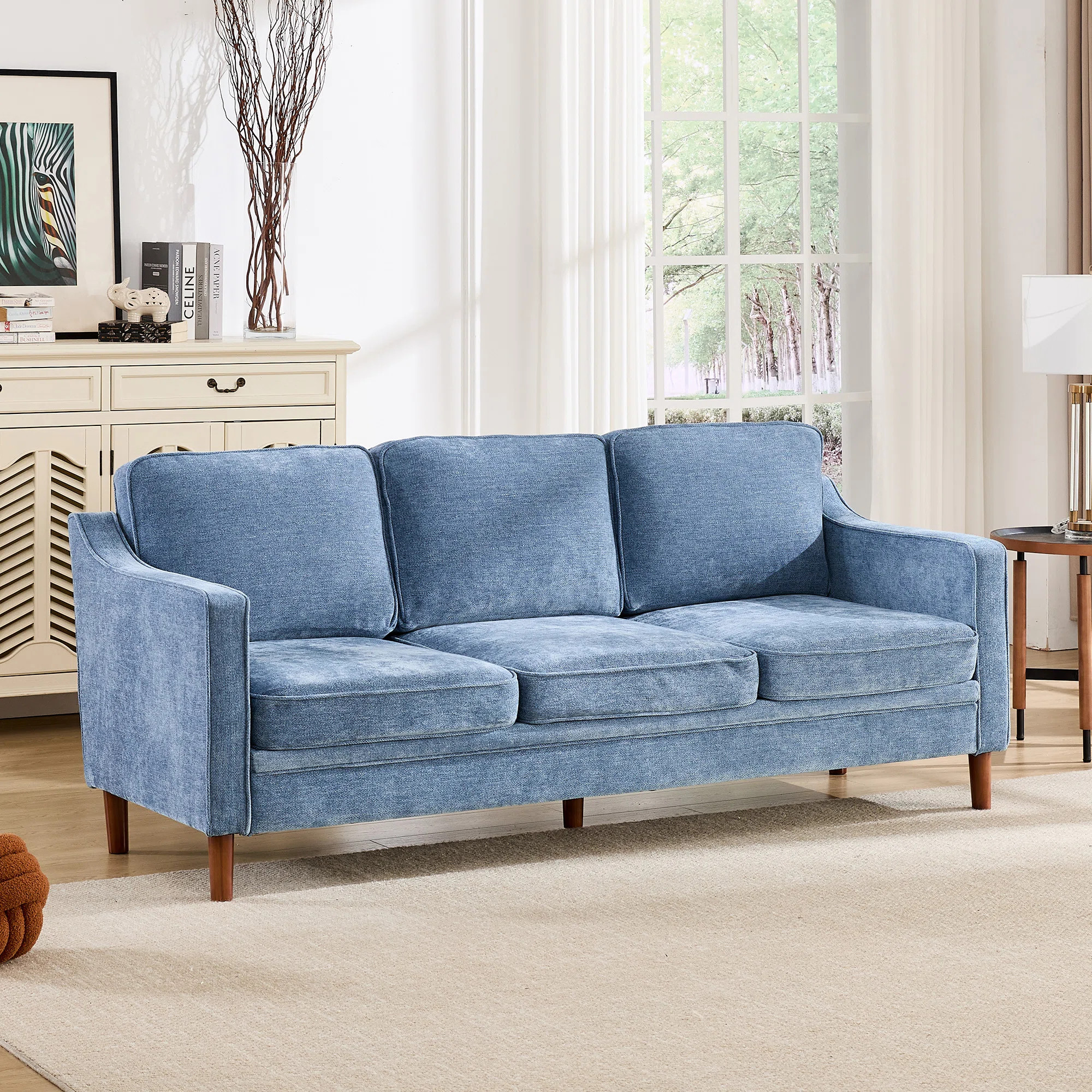 Azriah 80.31'' Upholstered Sofa | Wayfair North America