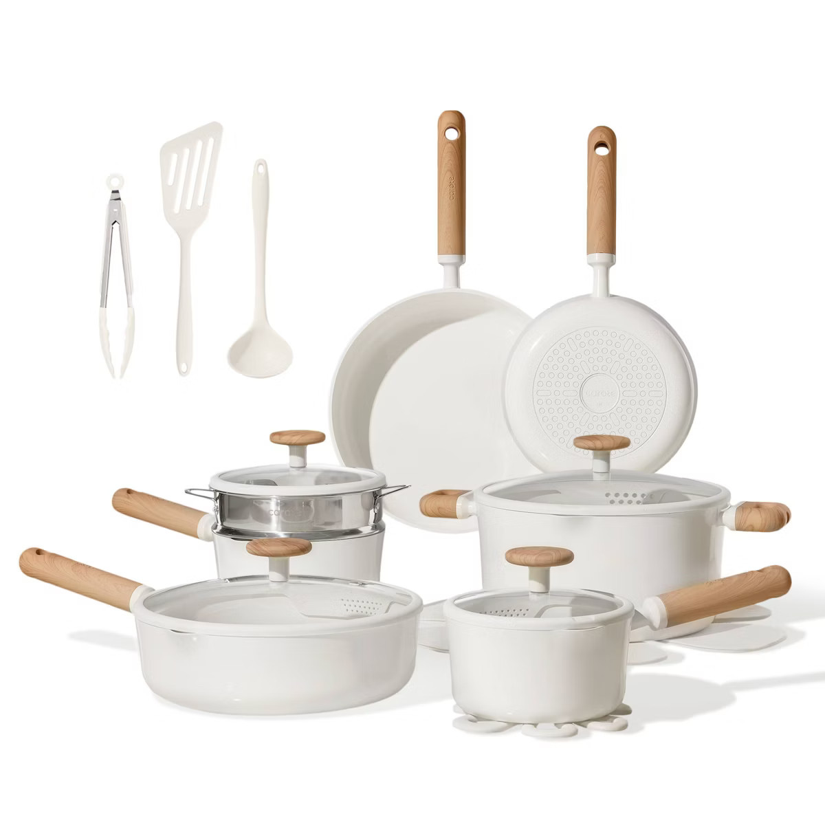 Carote 21pc Ceramic Nonstick Cookware Set Pink | Target