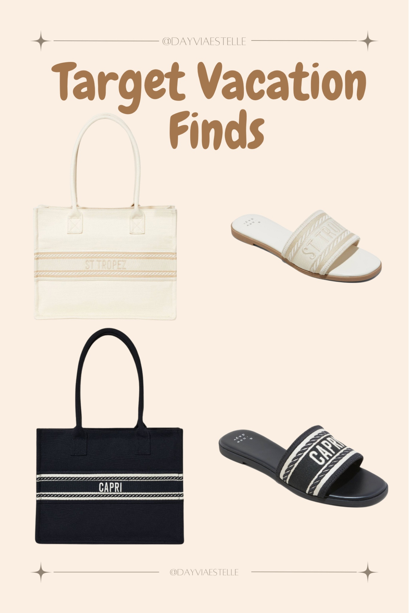 Shop my target vacation cart !
Vacation outfits - summer fits - spring Sandals - Summer Sandals - Purse 
- spring vacation - spring break looks

#LTKtravel #LTKbeauty #LTKstyletip