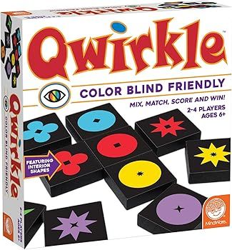 MindWare Qwirkle Color Blind Friendly Family Game Game for Kids and Adults - Fun Family Game Nigh... | Amazon (US)