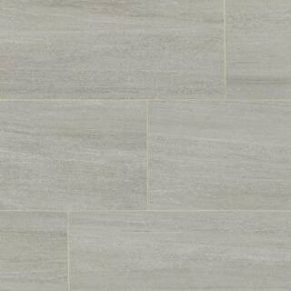 Daltile Nova Falls Gray 12 in. x 24 in. Porcelain Stone Look Floor and Wall Tile (15.6 sq. ft. / ... | The Home Depot