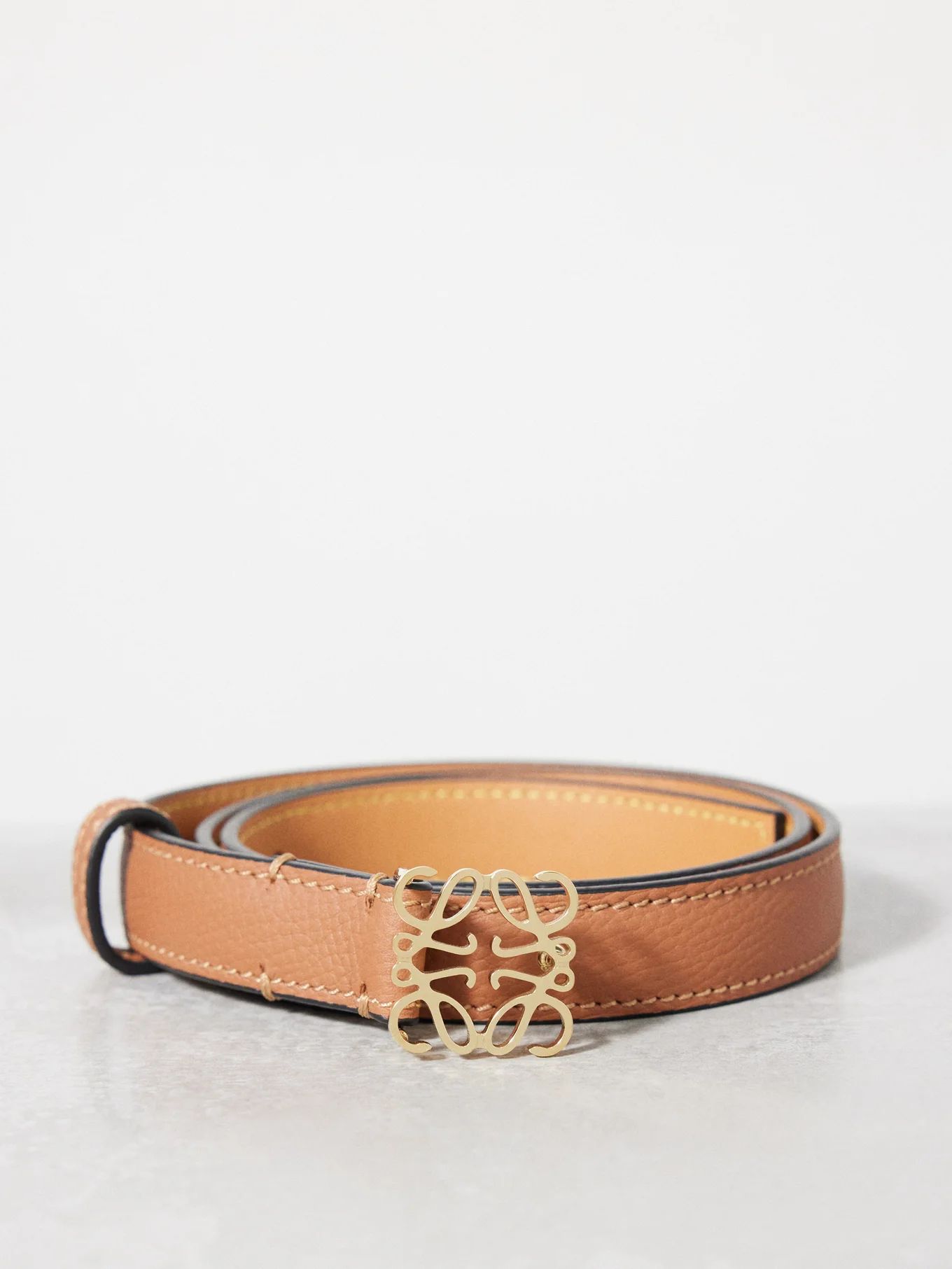 Anagram-buckle leather belt | LOEWE | Matches (UK)
