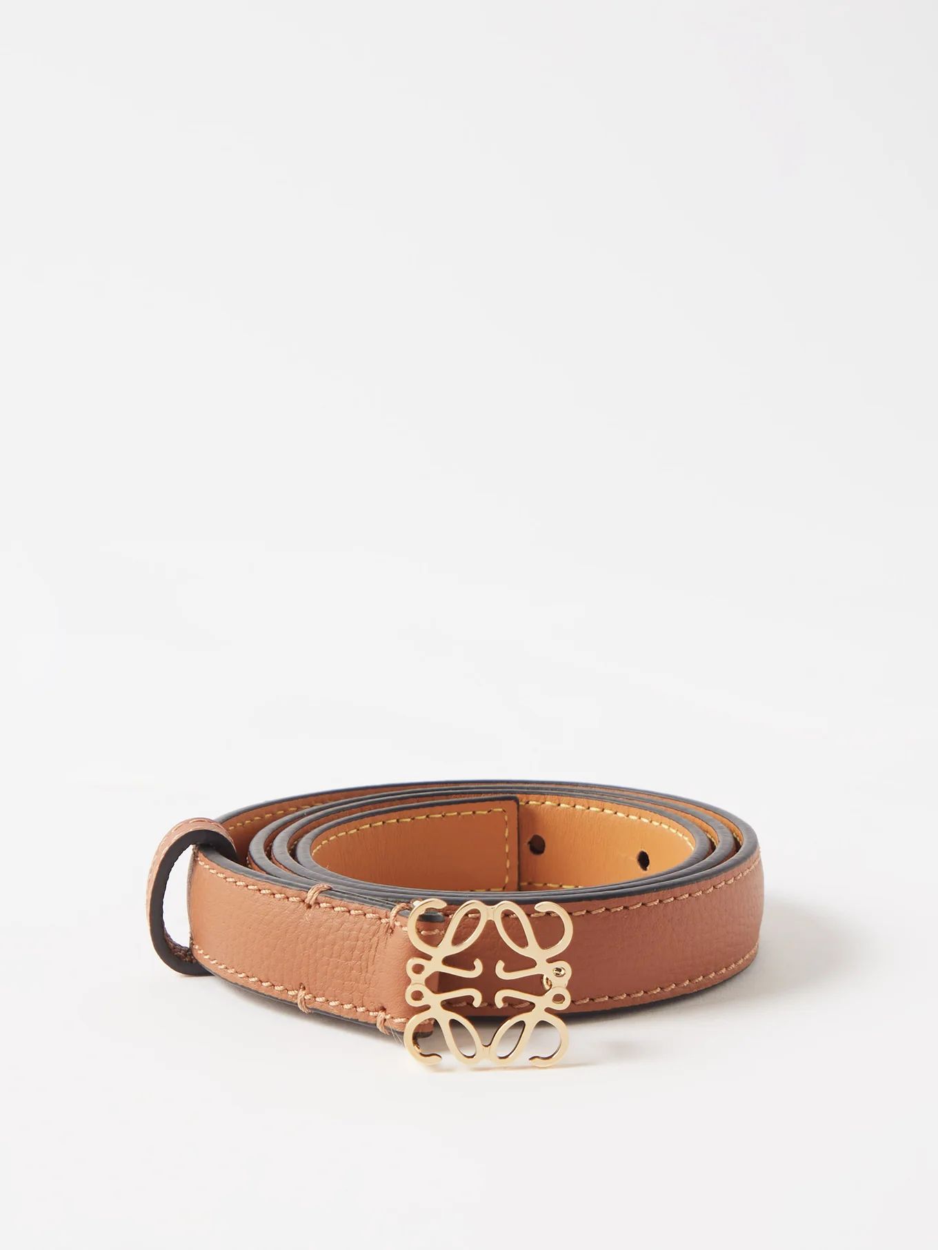 Anagram-buckle leather belt | Matches (UK)