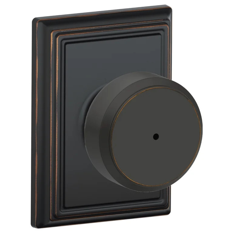 Schlage F40-Bwe-Add Bowery Privacy Knob Set - Bronze | Walmart (US)