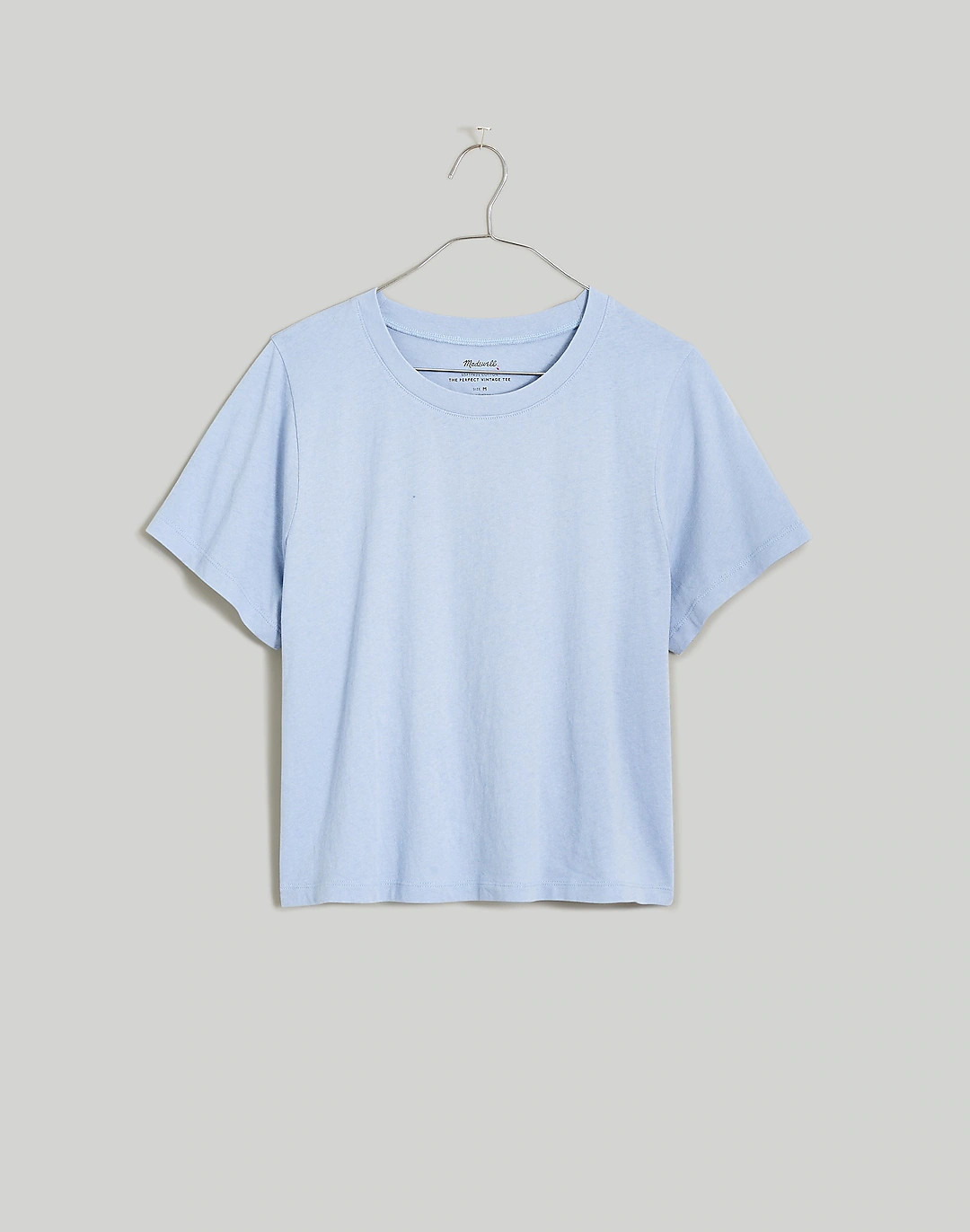 Softfade Cotton Boxy-Crop Tee | Madewell