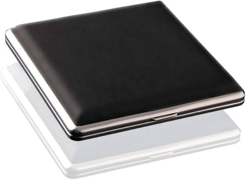 Cigarette Case Holds 20 Cigarette (for Regular Size and King Size 84mm Only) (Black) | Amazon (US)