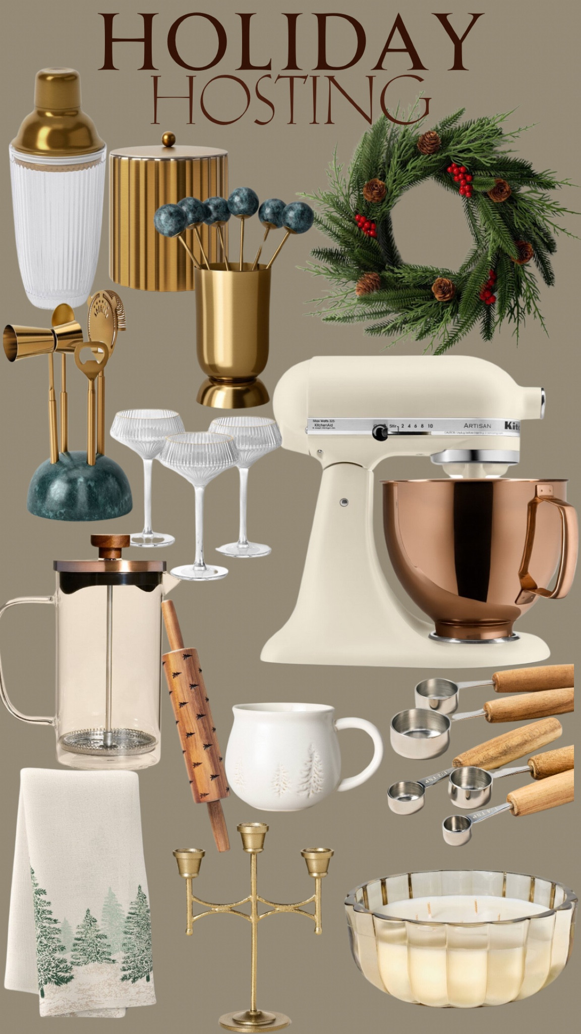 Holiday Hosting Essentials and all affordable most importantly

Target Holiday Hosting Finds
Kitchen Aid
Glassware
Barware
Wreath
Baking Essentials 
Holiday Mug


#LTKSeasonal #LTKGiftGuide #LTKFindsUnder100
