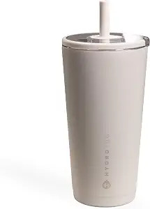 HydroJug Everyday Tumbler 20 oz, Ceramic-Lined Straw Cup, Linen | Amazon (US)