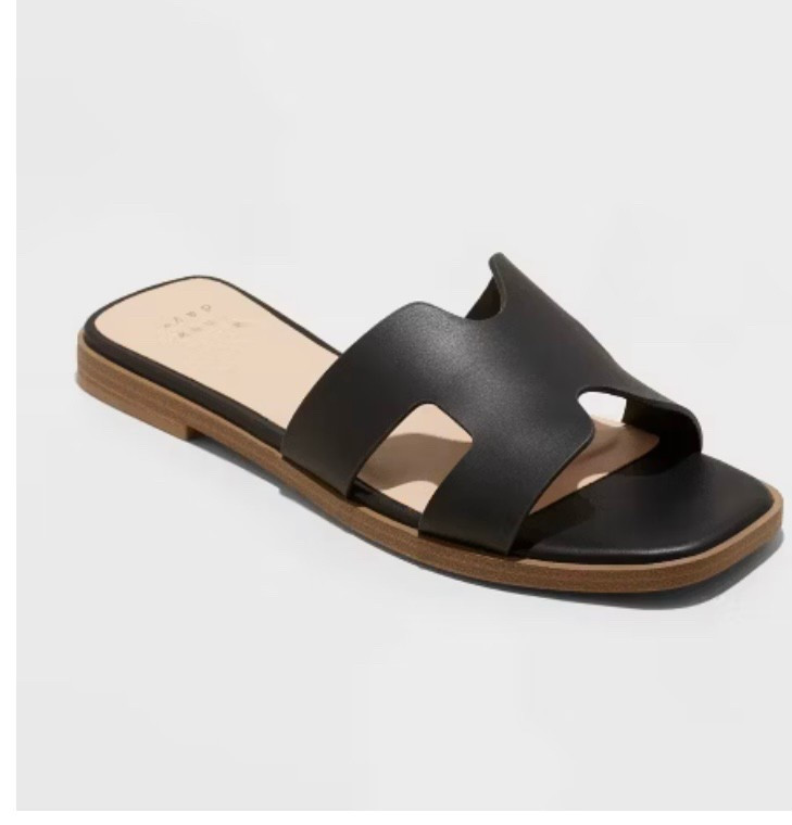 Target 25% off sale on sandals, dresses, denim and more!! $15 black slide on sandals! 