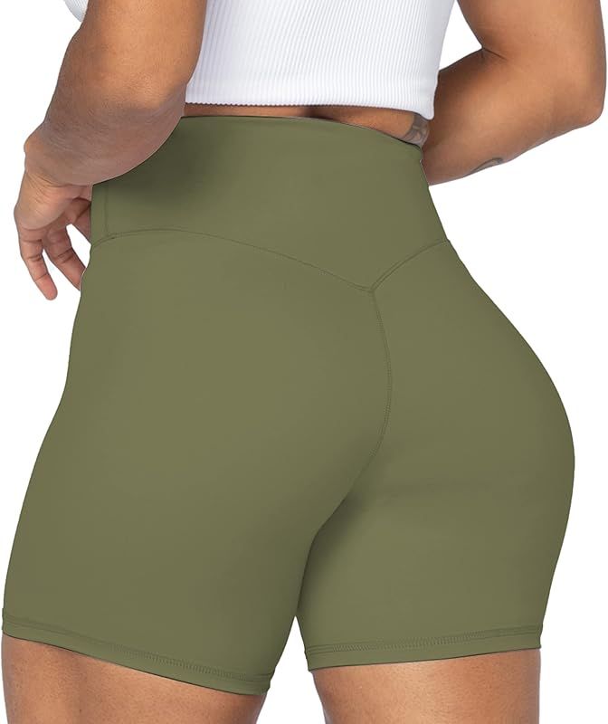 Sunzel Women's Biker Shorts in High Waist Tummy Control with No Front Seam | Amazon (US)