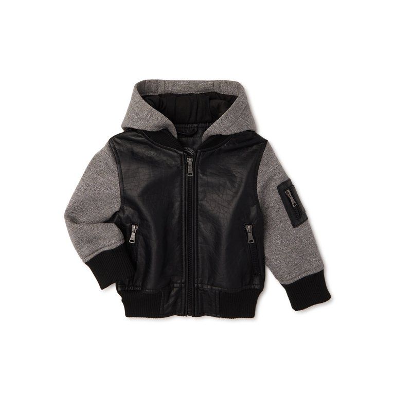 Urban Republic Baby & Toddler Boys Faux Leather Jacket, Sizes 3M-4T | Walmart (US)