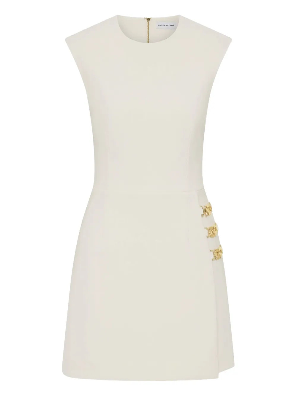 Rebecca Vallance Freyja sleeveless mini dress - Neutrals | Farfetch Global
