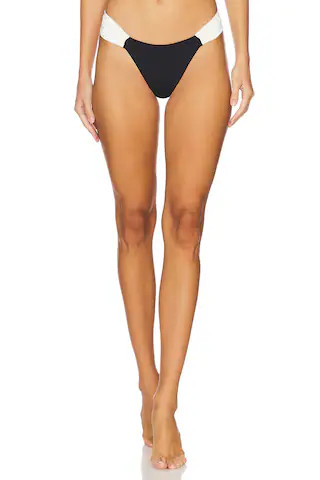 LSPACE Dolce Bikini Bottom in Black & Cream from Revolve.com | Revolve Clothing (Global)