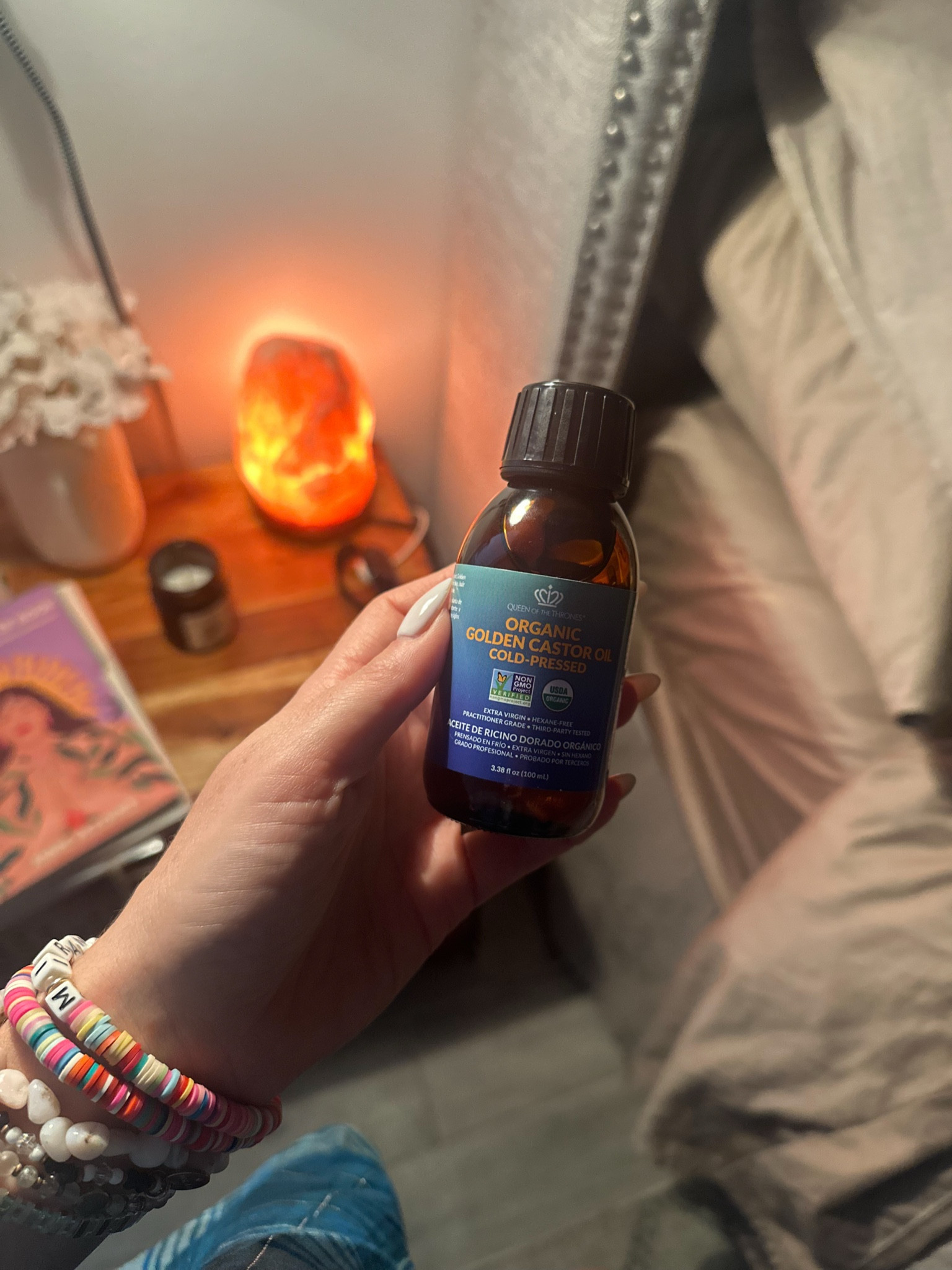 The Queen of Oils reigns supreme! 👑✨ I swear by Queen of the Thrones organic castor oil—every night on a pack over my abdomen and breasts for the best detox, plus once a week on my scalp for deep nourishment. But that’s not all! It’s also my go-to for removing tough mascara, softening cuticles, and so much more. 100% pure, extra virgin, and always bottled in glass—because quality matters! Leave it overnight and let the magic work. Who else loves castor oil? 


#QueenOfOils #DetoxRoutine #OrganicBeauty #MultipurposeMagic