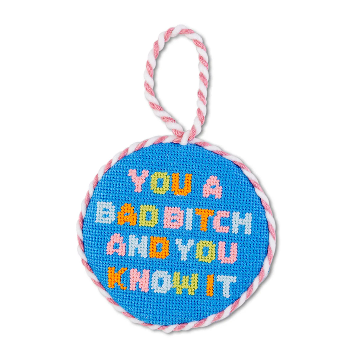 Needlepoint Ornament - Bad Bitch | BuddyLove