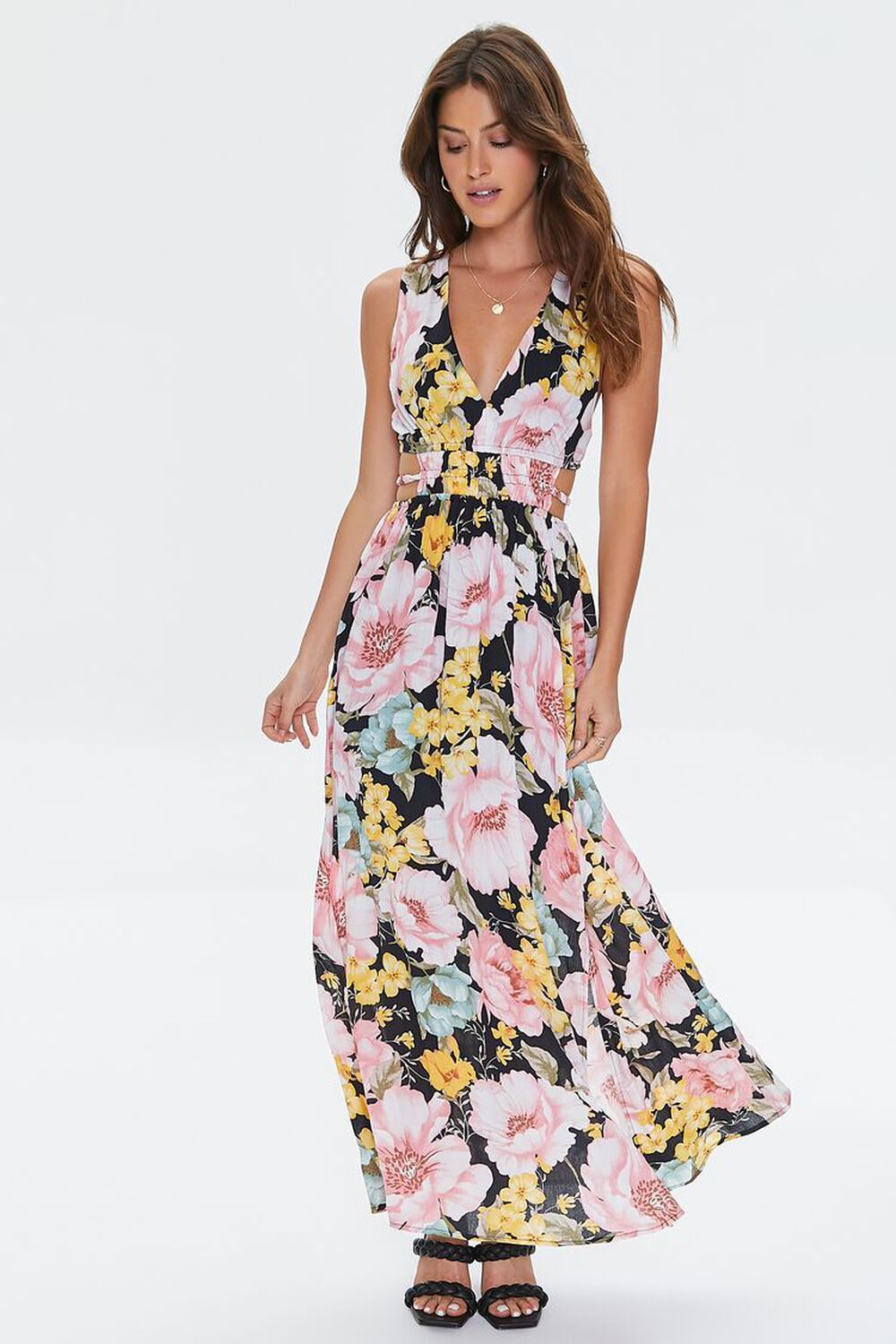 Plunging Floral Maxi Dress | Forever 21 (US)