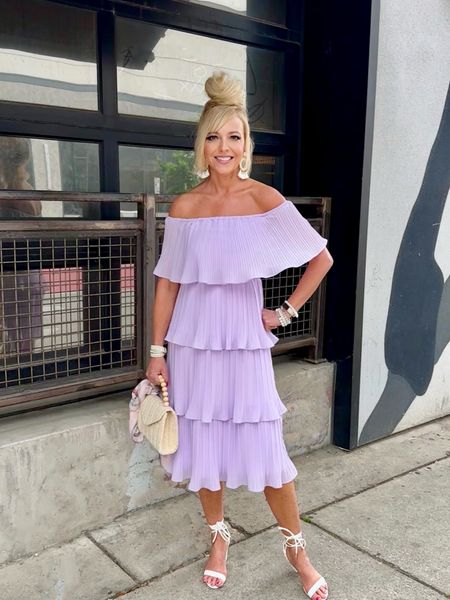 Such a pretty lavender tiered Spring Dress #lulus #springdress

#LTKover40 #LTKfindsunder100 #LTKstyletip