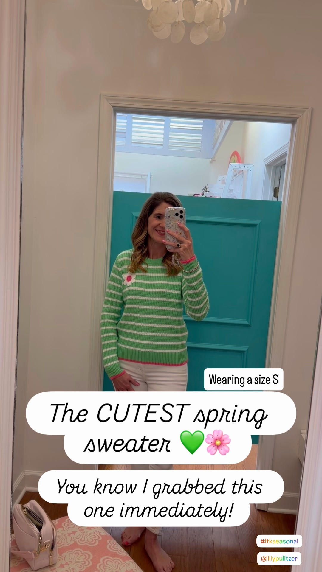 Spring Sweater 

Spring sweater must-have 💚

This green and white striped sweater is the perfect bright piece for spring. It pairs beautifully with white jeans, hot pink denim, or a white skirt for Easter and spring events.

Linking outfit options and coordinating jewelry to complete the look.

green striped sweater
spring sweater outfit
preppy spring style
spring sweater
Lilly Pulitzer 
Easter outfit idea
white jeans outfit
colorful spring outfit
spring wardrobe refresh
striped sweater women

#LTKspring
#SpringOutfitIdeas
#PreppyStyle
#StripedSweater
#EasterOutfit
#ColorfulStyle
#SpringWardrobe
#WhiteJeansOutfit


#LTKSeasonal #LTKWorkwear #LTKOver40