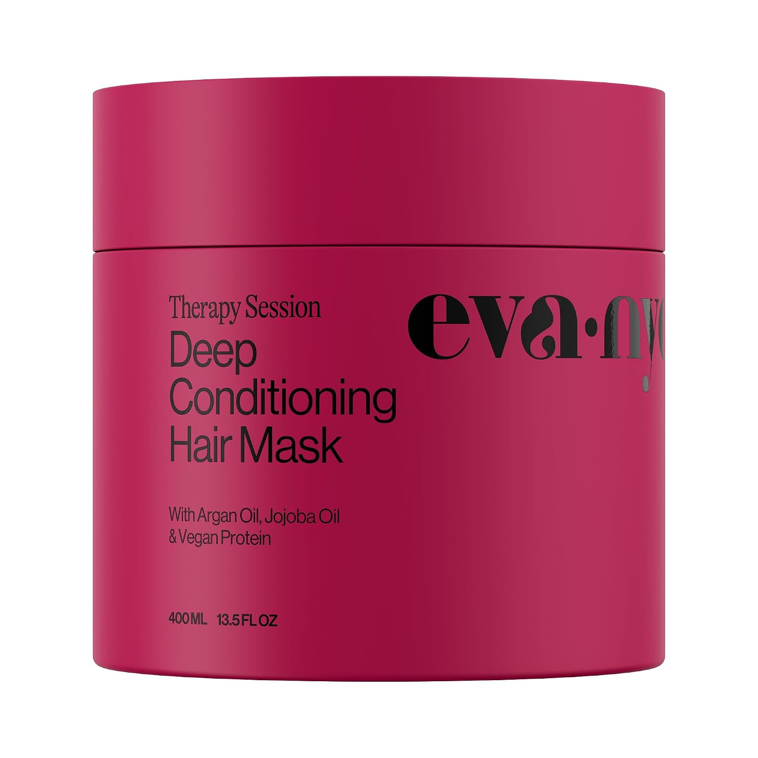 Eva NYC Therapy Session Deep Conditioning Hair Mask with Vegan Protein, Jojoba Oil + Argan Oil - Hydrate, Soften + Repair Hair Strength - Sulfate Free - Warm Vanilla Scent - 13.5 fl oz | Amazon (US)