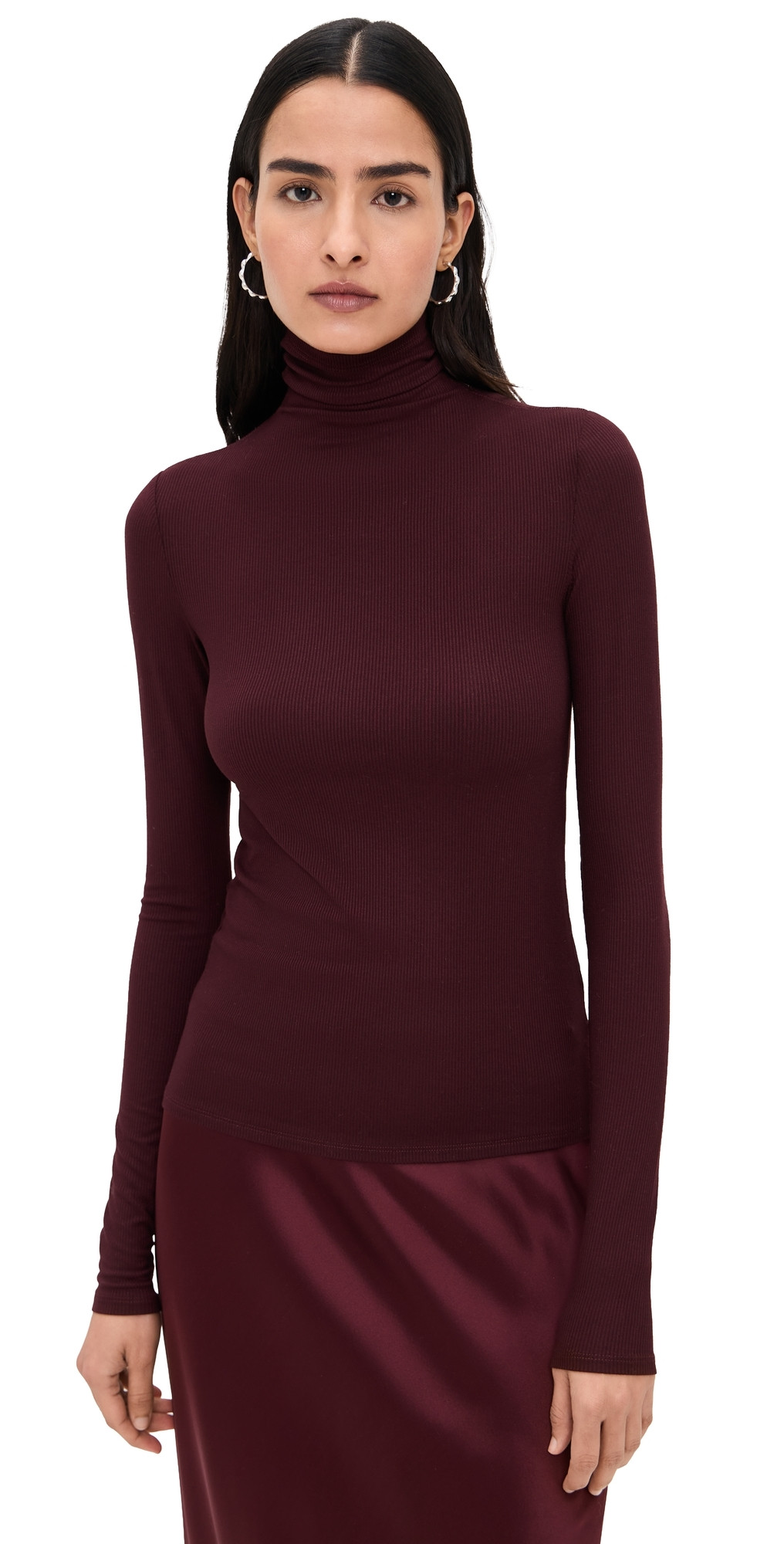 Joe's Jeans The Tony Long Sleeve Top Bordeaux L | Shopbop