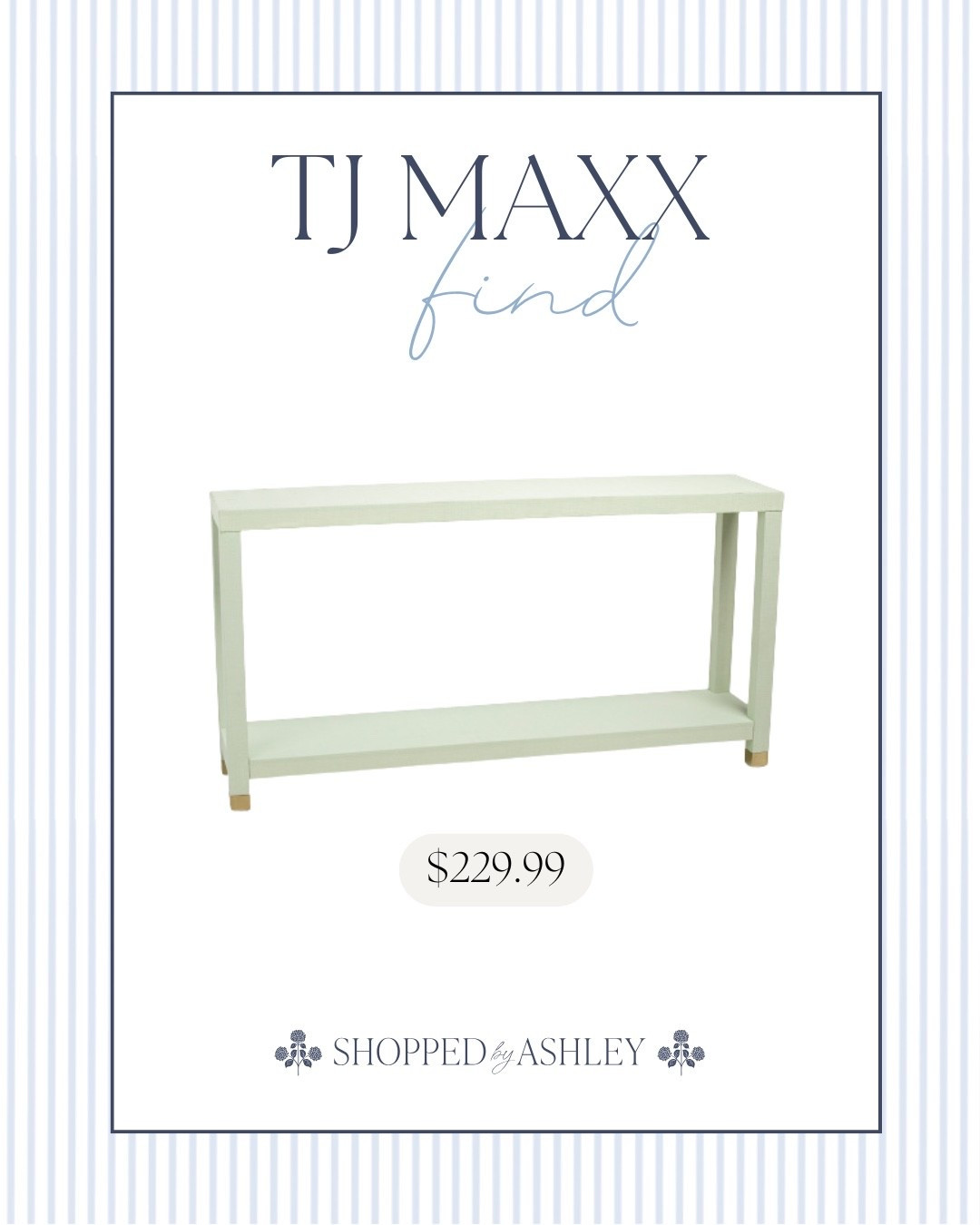 Love this new color in the popular Lillian August linen wrapped console 😍

Entryway table, sofa table, entryway console, coastal Grandmillennial, TJ Maxx find, HomeGoods fibd

#LTKHome