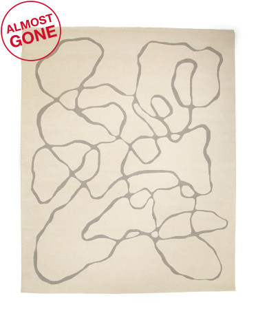 8x10 Wool Blend Squiggle Rug | TJ Maxx