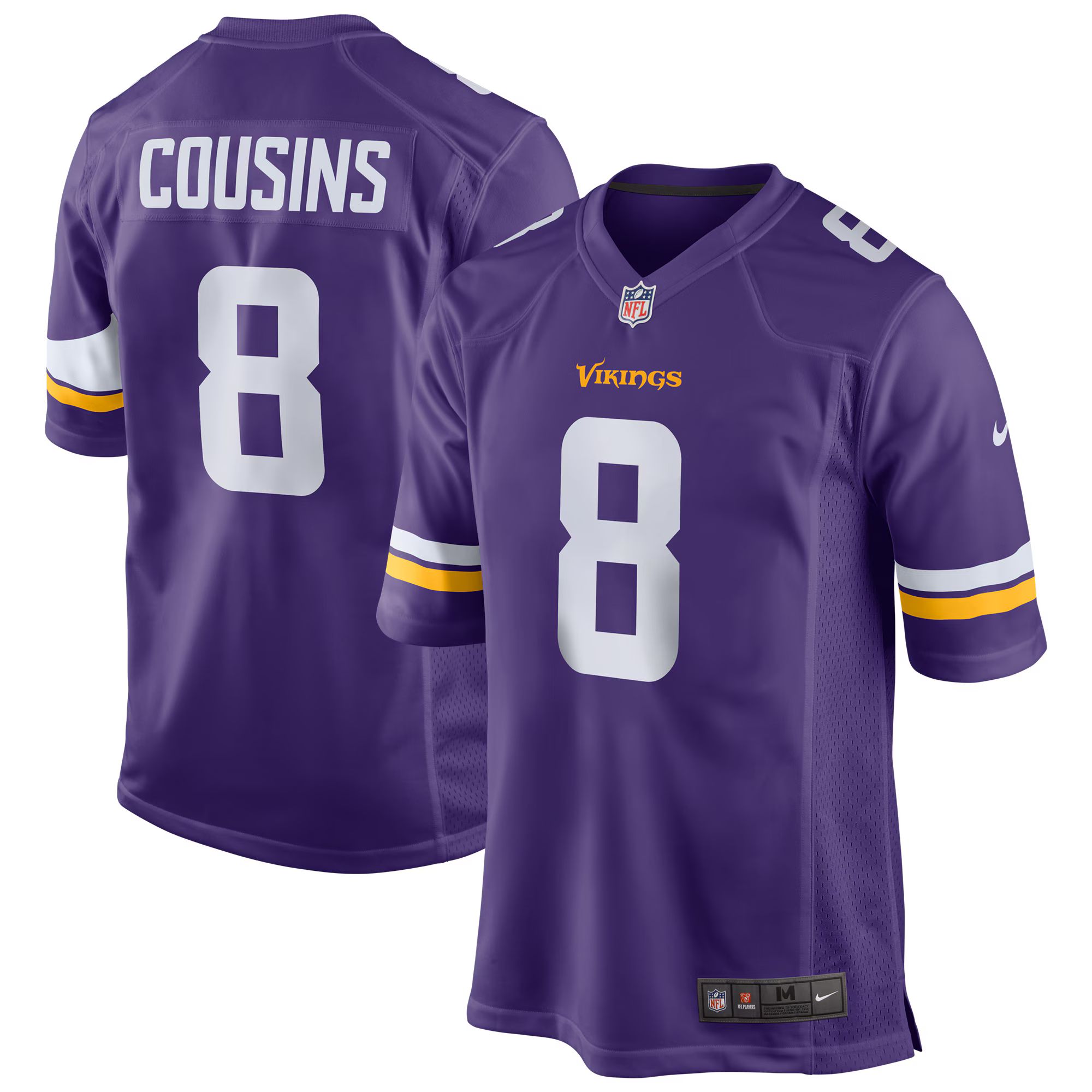 Men's Minnesota Vikings Kirk Cousins Nike Purple Game Jersey | NFL Shop