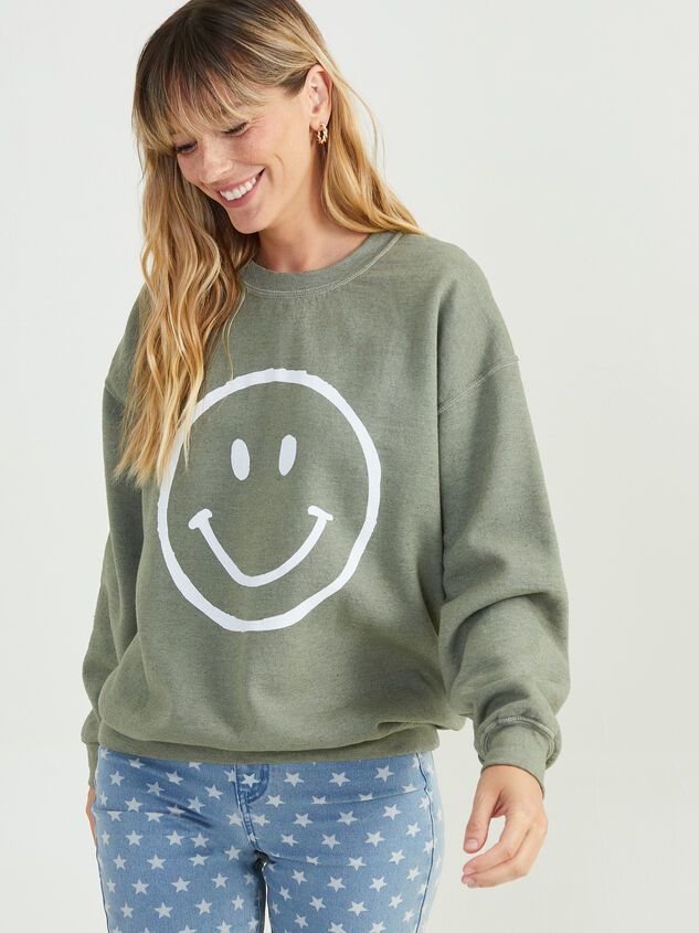 Smiley Face Sweatshirt | Altar'd State