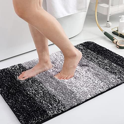 Arotive Microfiber Bathroom Rugs, Shaggy Soft and Absorbent Bath Rug, Non-Slip, Thick Plush Bathroom | Amazon (US)
