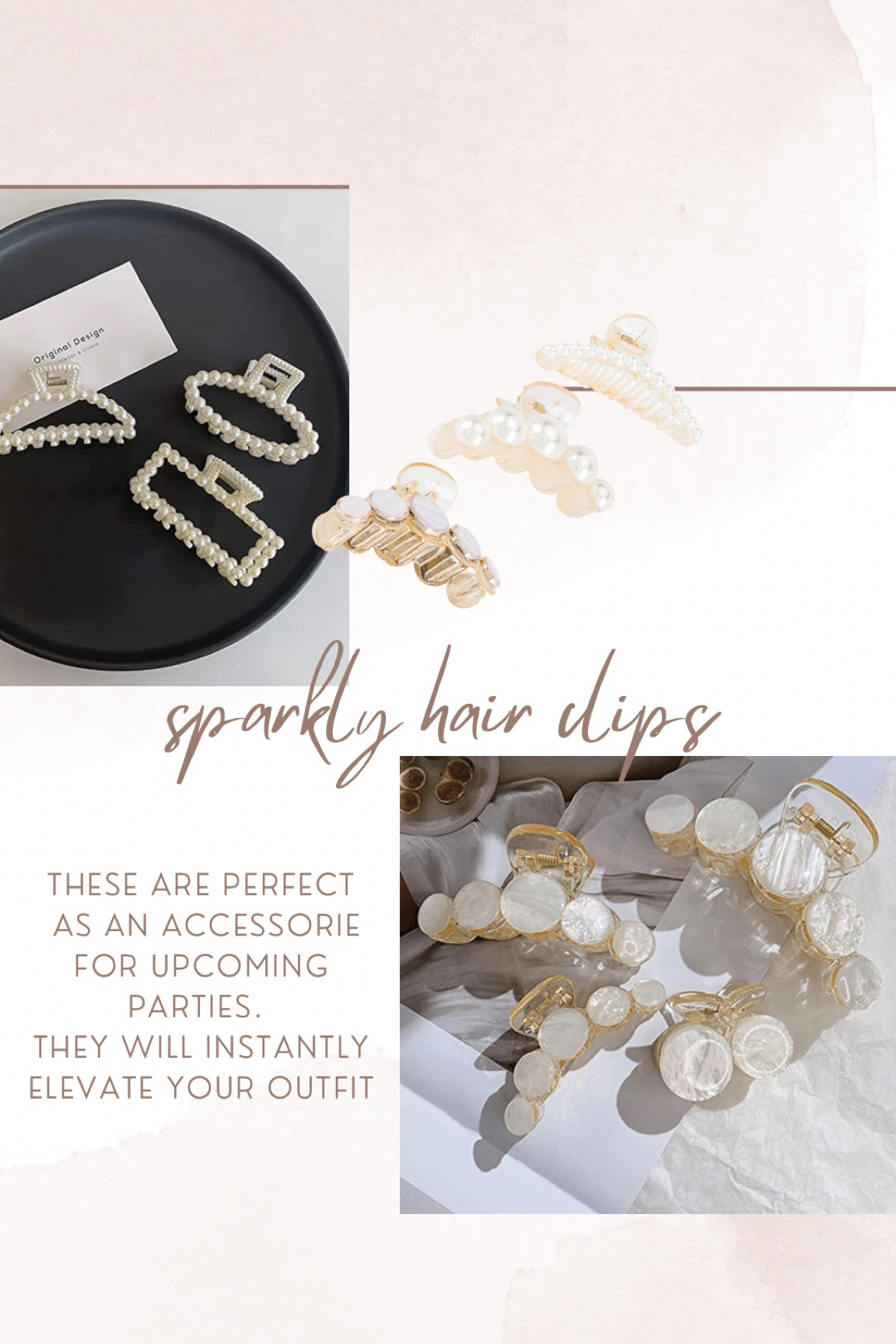 Sparkly hair clips
Pearl hair clips 🤍





Christmas look thanksgiving outfit sparkly necklace gift idea stockings Christmas gift for a teenager fall outfit stylish minimalist hair clip 


#LTKunder50 #LTKCyberweek #LTKSeasonal