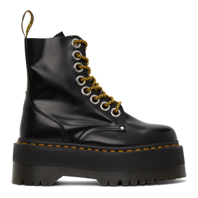 Dr. Martens Black Jadon Max Boots | SSENSE 