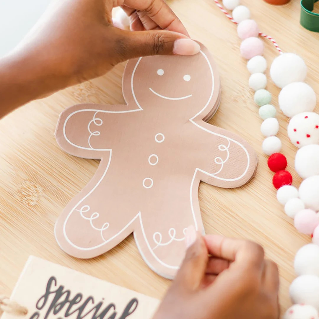 Gingerbread Man Napkin Gingerbread Party Gingerbread House - Etsy | Etsy (US)