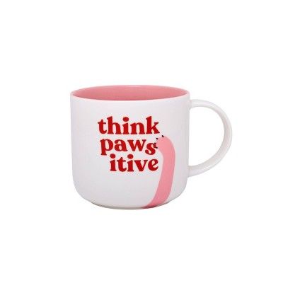 15oz Stoneware Think Pawsitive Mug - Parker Lane | Target