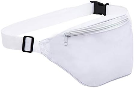 Zip Running Fanny Pack for Women and Men,Canvas Waist Bag with Adjustable Strap for Outdoors Workout | Amazon (US)
