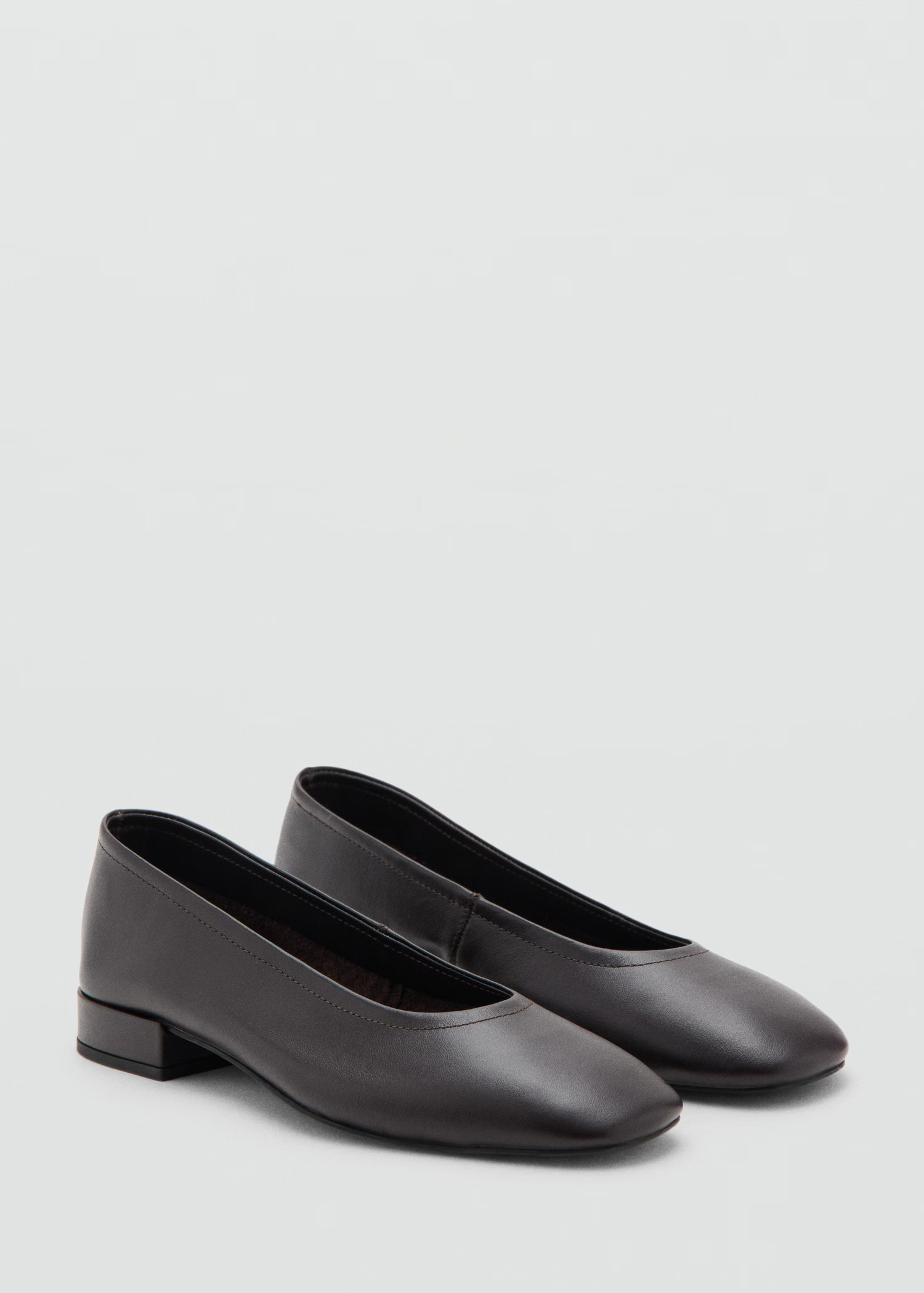 Leather flat shoes | Mango (US/MX/AU)
