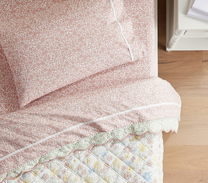 Julia Berolzheimer Organic Floral Sheet Set | Pottery Barn Kids