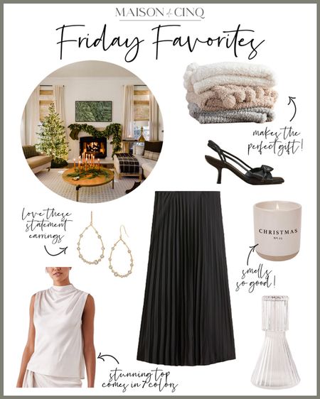 SO many great gift ideas in today’s Friday Favorites like cozy favorites and home decor! Plus party wear like tops, skirts and dresses!

#holidayoutfit #partyoutfit #homedecor #giftsforher #giftideas #christmasgifts 

#LTKGiftGuide #LTKparties #LTKhome