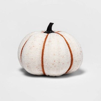 Harvest Ribbed Knit Pumpkin Medium White with Color Speckle - Hyde &#38; EEK! Boutique&#8482; | Target