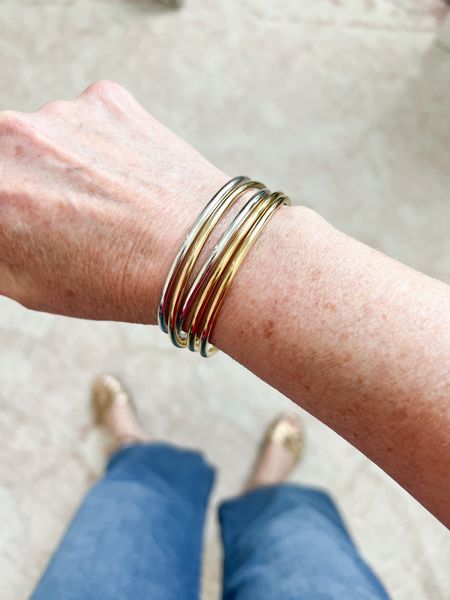 Dane all weather bracelets. I got the mixed metals. Love the look all together. Wear one or all five. Add to your stack. Love this brand. Midlife jewelry designer.

#LTKStyleTip #LTKOver40 #LTKGiftGuide