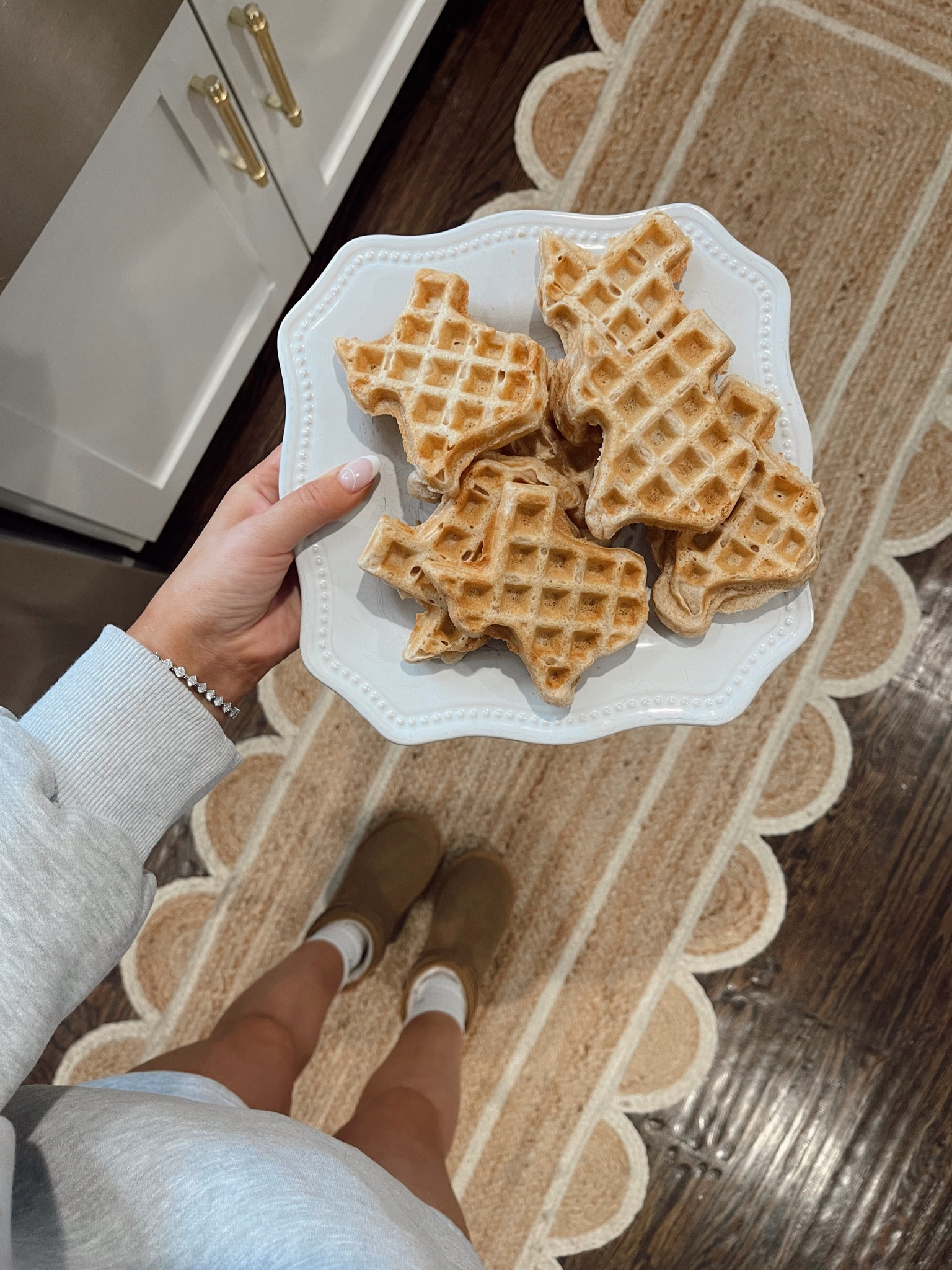 Texas shaped waffle maker. H-E-B finds. Tx waffles. Ugh boots. Scalloped rug. Kitchen rug. Amazon find. Target find. Grey matching set. Gray matching set. Amazon matching set. Amazon set  

#LTKshoecrush #LTKhome #LTKunder50