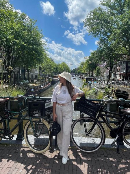 Amsterdam 🤍
Casual outfit, city break, neutral outfit, Veja trainers, exploring, casual chic style, linen trousers, ASOS T-shirt, H&M, comfy trousers 

#LTKSeasonal #LTKeurope #LTKstyletip