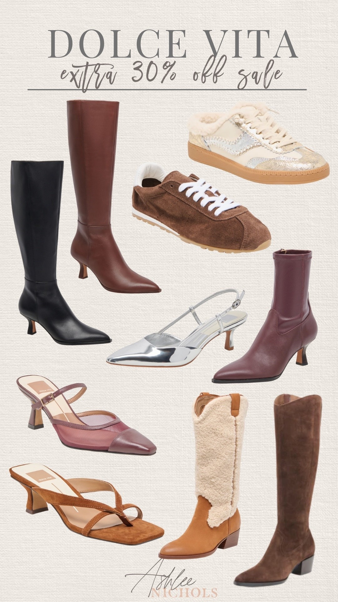 Extra 30% off Dolce Vita sale with code EXTRA

Western boots, heeled boots, suede sneakers, western boots, silver heels 

#LTKSaleAlert #LTKSeasonal #LTKFindsUnder100