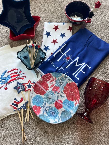 Amazon 4th of July decor, 4th of July plates, 4th of July hand towels, red white and blue affordable decor 

#LTKSeasonal #LTKParties #LTKHome