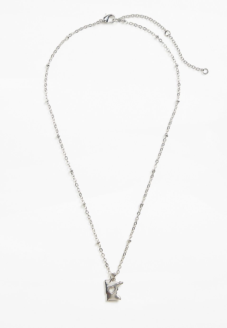 Dainty Silver State Necklace | Maurices