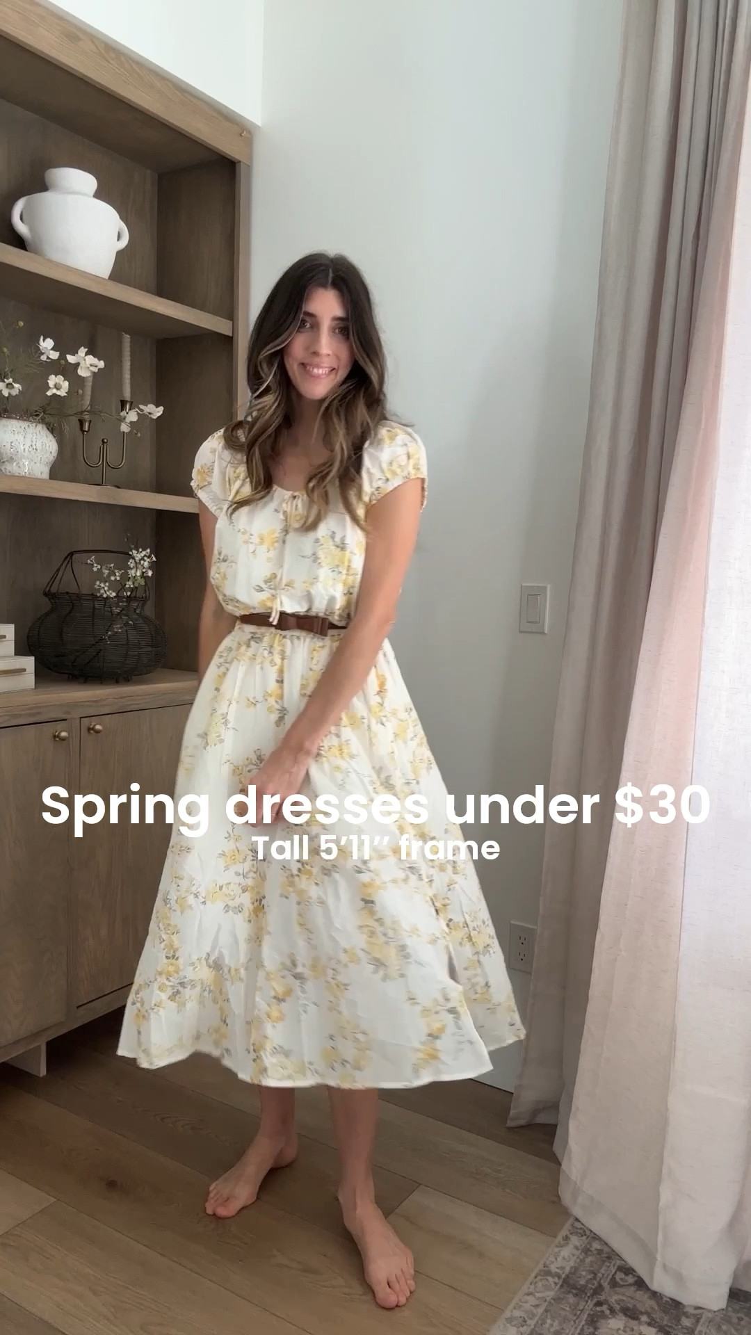 Spring dresses under $30 from Walmart and Target! Casual and pretty, great for travels day, church outfit, and everyday stylish look!

#LTKTall #LTKTravel #LTKootd