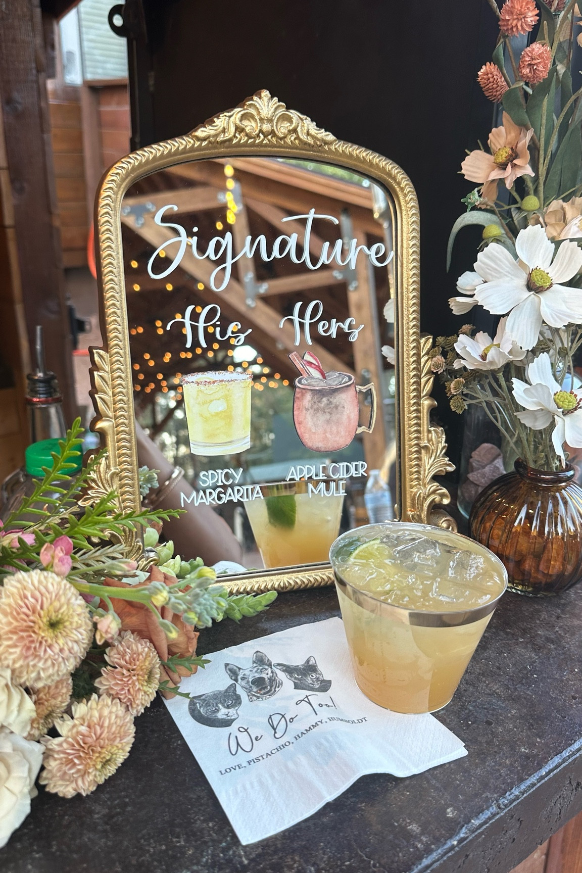 Everything I used to create my own bar sign! 🍸 

DECAL MEASUREMENTS BELOW👷 
Cocktails: 
Small, 2” 

Lettering:
I ordered the 8x10 sheet and included the following notes for the seller!
"Signature" 6" long, ~2" tall
"His" 2"long, ~1" tall
"Hers" 2" long, ~1" tall
"APPLE CIDER" 2" long, .5" tall
"MULE" 1"-1.5"long, .5" tall 
"SPICY" 1" long, .5" tall
"MARGARITA" 2" long, .5" tall
Apple cider mule and spicy margharita should be the same font size.

#LTKParties #LTKWedding